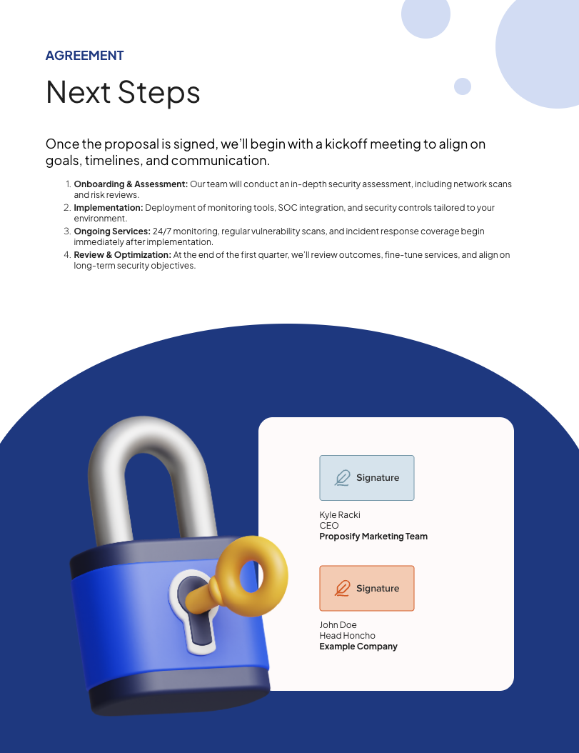 Cybersecurity Proposal Template To Win More Clients Proposify